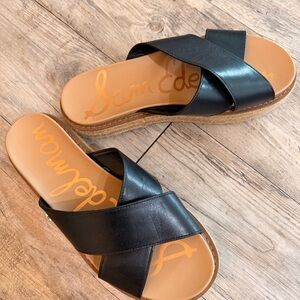 Sam Edelman Black Slide Sandals